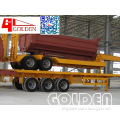 Golden Two-axle Lowbed/ Low Loader Semi Trailer For Heavy Machinery